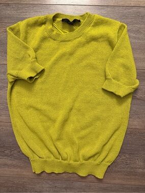 Zara Lime Green Crewneck Sweater